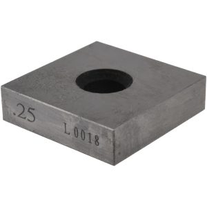 VALUE COLLECTION Square Steel Gage Block: 0.25", Grade 0 630-73256