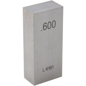 VALUE COLLECTION Rectangle Steel Gage Block: 0.6", Grade 0 630-23606