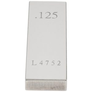 VALUE COLLECTION Rectangle Steel Gage Block: 0.125", Grade AS-1 630-31256
