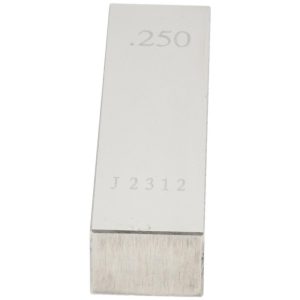 VALUE COLLECTION Rectangle Steel Gage Block: 0.25", Grade AS-1 630-33256