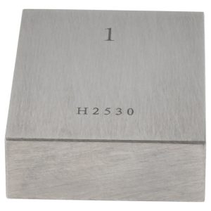 VALUE COLLECTION Rectangle Steel Gage Block: 1", Grade AS-1 630-31006