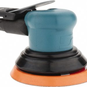 DYNABRADE Air Orbital Sander: Round, 5" Pad, 12,000 OPM 59020