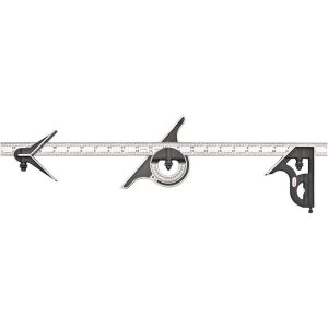 STARRETT 4 Piece, 24" Combination Square Set 50045