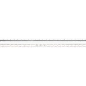 STARRETT 24 Inch Long Blade, 4R Graduation Combination Square Blade 50093