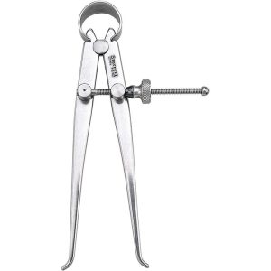 STARRETT 4 Inch Leg, Spring Joint, Steel, Polished, Inside Caliper 50334