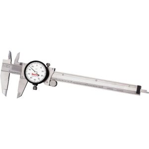STARRETT Dial Caliper: 6", 0.001000" Graduation, 0.1" per Revolution, 0.0010" Accuracy, Stainless Steel Jaws 64514