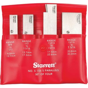 STARRETT 3/8 to 1-5/16 Inch Adjustable Parallel Set 50584