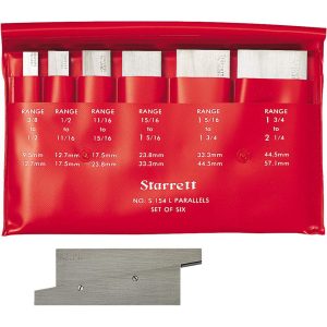 STARRETT 3/8 to 2-1/4 Inch Adjustable Parallel Set 50586