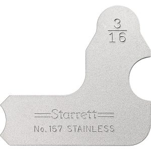 STARRETT 3/16 Inch Radius Gage 50632