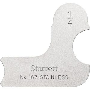 STARRETT 1/4 Inch Radius Gage 50636
