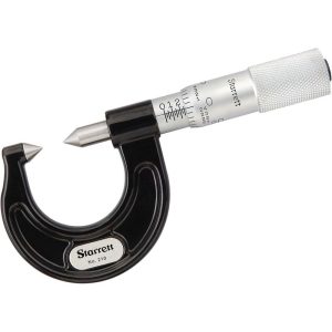 STARRETT 0 to 7/8" Range, Mechanical Screw Thread Micrometer 50731