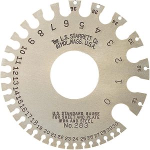 STARRETT #36, Steel Wire and Sheet Metal Gage 51318