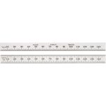 STARRETT Steel Rule: 150 mm OAL, Metric Graduation, Flexible, 12.7 mm OAW 51329