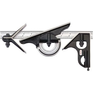 STARRETT 4 Piece, 12" Combination Square Set 51542