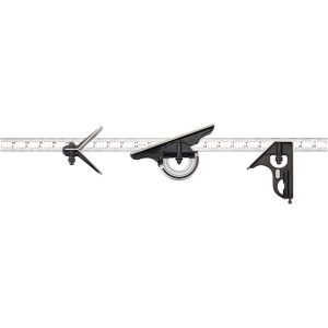 STARRETT 4 Piece, 24" Combination Square Set 51559