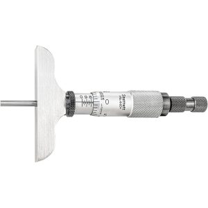 STARRETT Mechanical Depth Micrometer: 3'' Range, 3 Rods 52115