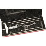 STARRETT Mechanical Depth Micrometer: 6'' Range, 6 Rods 52320