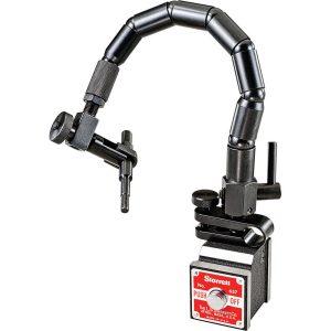 STARRETT Magnetic Indicator Base: 47.63 mm Base Length, 41.28 mm Base Width, 49.21 mm Base Height, with On, Off Switch 52761