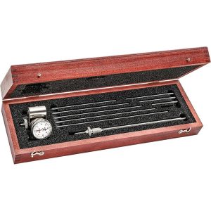 STARRETT Test Indicator Kit: 12 Pc, 18" Measuring Range, 0-20-0 Dial Reading 52901