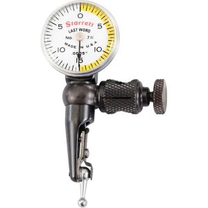 STARRETT Test Indicator Kit: 3 Pc, 0.03" Measuring Range, 15/16" Dial Dia, 0-15-0 Dial Reading 52953