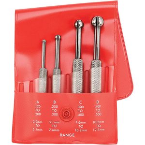 STARRETT 1/8 to 1/2 Inch Measurement, Small Hole Gage Set 53074