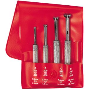 STARRETT 1/8 to 1/2 Inch Measurement, Small Hole Gage Set 53087