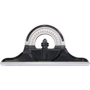 STARRETT 12 to 24 Inch Long Blade, Reversible Combination Square Protractor Head 52515