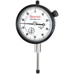 STARRETT Dial Drop Indicator: 0 to 1" Range, 0-100 Dial Reading, 0.001" Graduation, 2-1/4" Dial Dia 53295