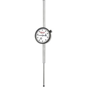 STARRETT Dial Drop Indicator: 0 to 3" Range, 0-100 Dial Reading, 0.001" Graduation, 2-1/4" Dial Dia 53310