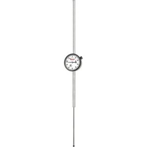 STARRETT Dial Drop Indicator: 0 to 5" Range, 0-100 Dial Reading, 0.001" Graduation, 2-1/4" Dial Dia 53312