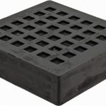 MASON IND. 4" Long x 4" Wide x 1" Thick, Rubber, Machinery Leveling Pad & Mat BBNR4X4