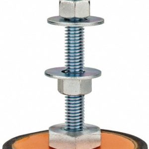 MASON IND. Standard Deflection Leveling Mount: 1/2-13 Thread, 3-3/8" OAW MLS-1000