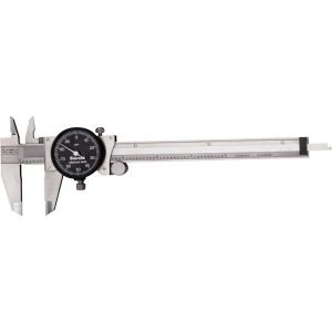 STARRETT Dial Caliper: 6'' Range, 0.001'' Graduation, 0.1'' per Revolution 64515
