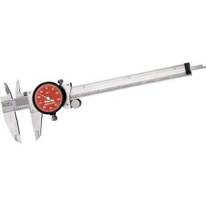STARRETT Dial Caliper: 6", 0.001000" Graduation, 0.1" per Revolution, 0.0010" Accuracy, Stainless Steel Jaws 64516