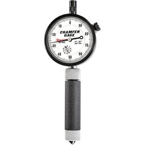 STARRETT Internal Chamfer Gage: 0 to 3/8", 0 to 90 &deg; 63684