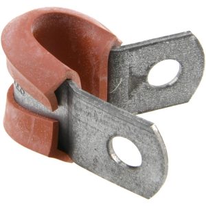 STAR TECHNOLOGIES, LLC Cushion Clamp: 1/4" Pipe, Galvanized Steel & Silicone Cushion, Blue & Silver STAR-GS-4HT