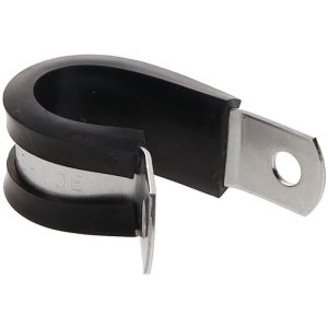 STAR TECHNOLOGIES, LLC Cushion Clamp: 5/8" Pipe, Stainless Steel, Blue & Silver STAR-SS-10E