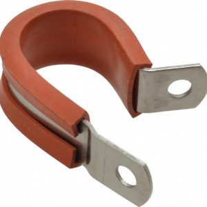 STAR TECHNOLOGIES, LLC Cushion Clamp: 3/4" Pipe, Stainless Steel, Red STAR-SS-12HT