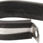 STAR TECHNOLOGIES, LLC Cushion Clamp: 1-1/2" Pipe, Stainless Steel, Blue & Silver STAR-SS-24E