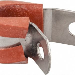 STAR TECHNOLOGIES, LLC Cushion Clamp: 3/8" Pipe, Stainless Steel, Blue & Silver STAR-SS-6HT