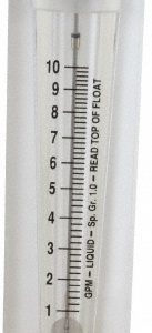 KING 1" M Port Block Style Panel Mount Flowmeter 75302116C-02