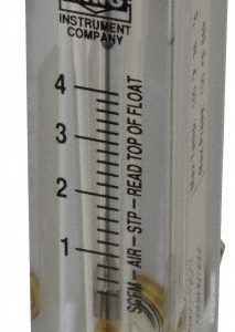 KING 1/4" F Port Block Style, Panel Mount Flowmeter 75301112C-17