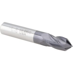 HARVEY TOOL Drill Mill: 1/2" Dia, 1" LOC, 4 Flutes, 90 &deg; Point, Solid Carbide 15332-C3