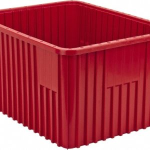 QUANTUM STORAGE Polypropylene Dividable Storage Tote: 100 lb Capacity DG93120RD