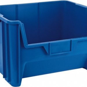 QUANTUM STORAGE Plastic Hopper Stacking Bin: Blue QGH700BL