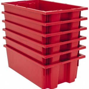 QUANTUM STORAGE Polyethylene Storage Tote: 75 lb Capacity SNT180RDCS