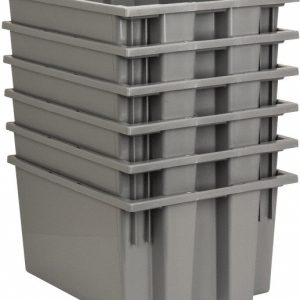 QUANTUM STORAGE Polyethylene Storage Tote: 75 lb Capacity SNT190GYCS