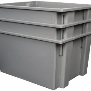 QUANTUM STORAGE Polyethylene Storage Tote: 100 lb Capacity SNT230GYCS