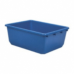QUANTUM STORAGE Polypropylene Storage Tote: 100 lb Capacity TUB2419-9BL