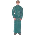 ANSELL Disposable & Chemical-Resistant Apron: Size X-Large, 74" Length, 0.3400 mil Thick, Green GR40-T-92-215-05